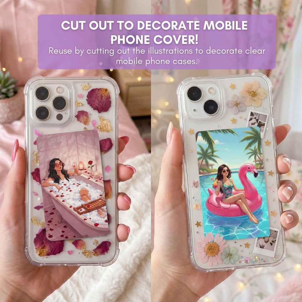 Just Girls Things 2026 Mini Desk Calendar – Daily Aesthetic & Self Care