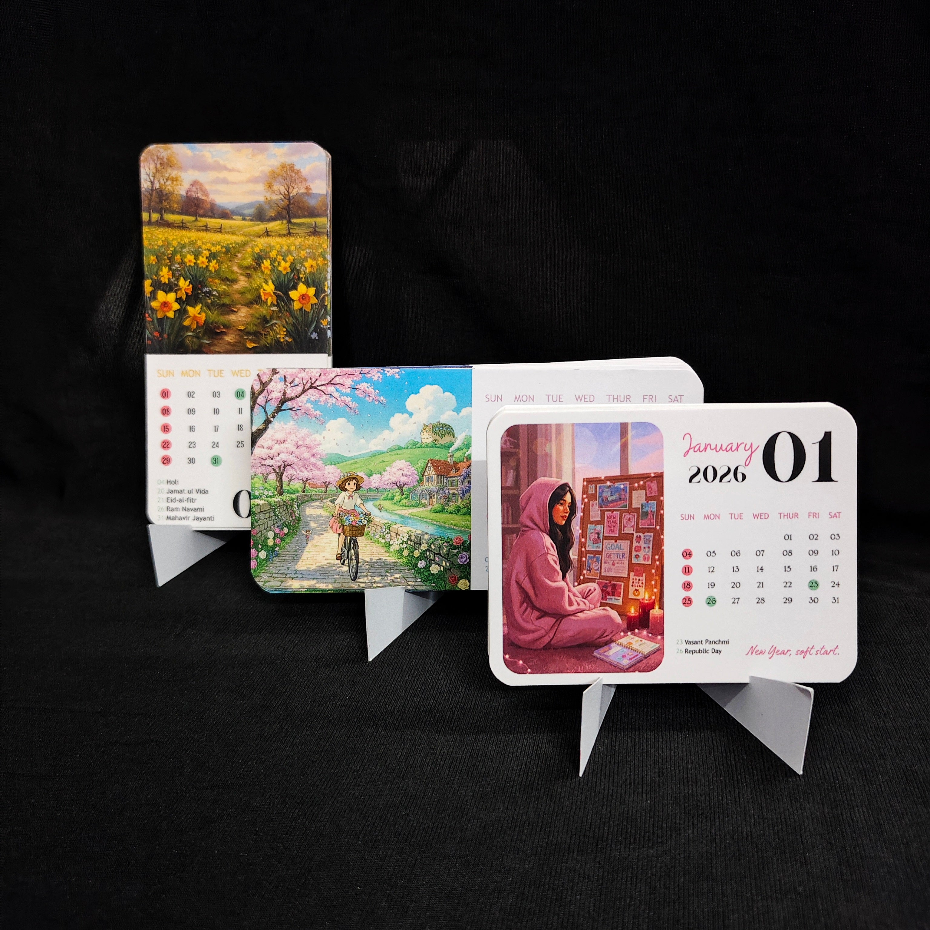 The Gift and Keep 2026 Desk Calendar Collection – Set of 3