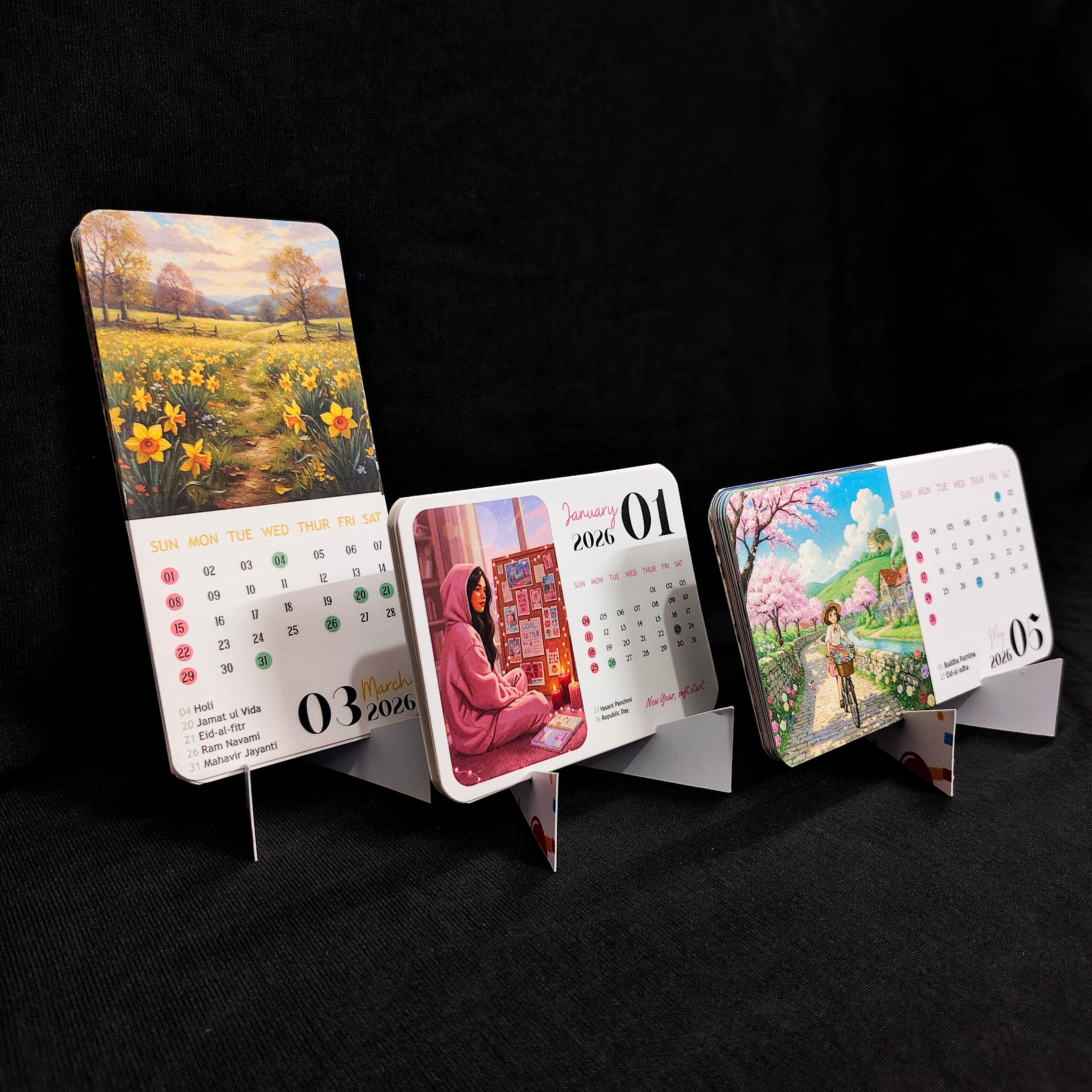 The Gift and Keep 2026 Desk Calendar Collection – Set of 3