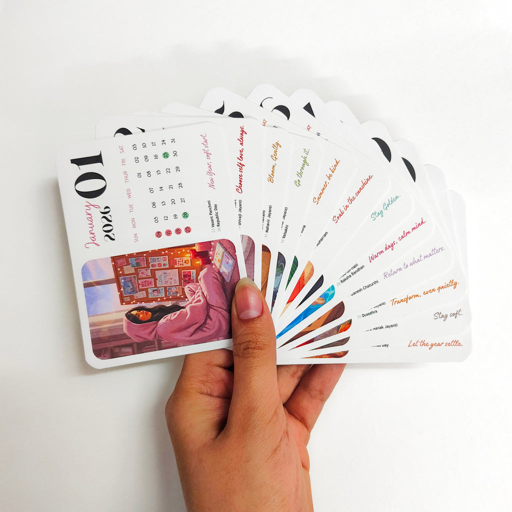 Just Girls Things 2026 Mini Desk Calendar – Daily Aesthetic & Self Care