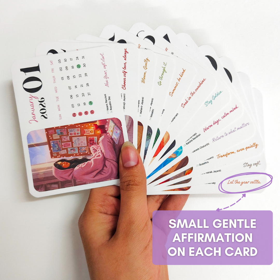 Just Girls Things 2026 Mini Desk Calendar – Daily Aesthetic & Self Care